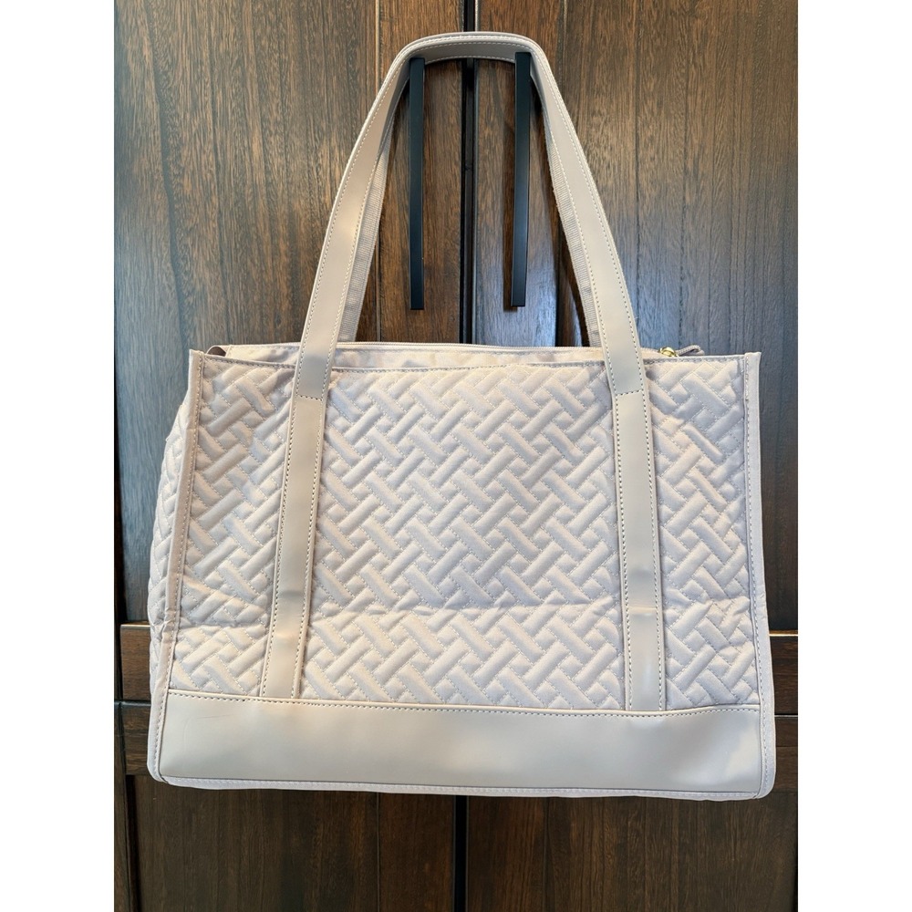 EMPSIGN Quilted Laptop Tote Bag Bag Briefcase‎ Carryall Elegant Rose Gold - Picture 3 of 5